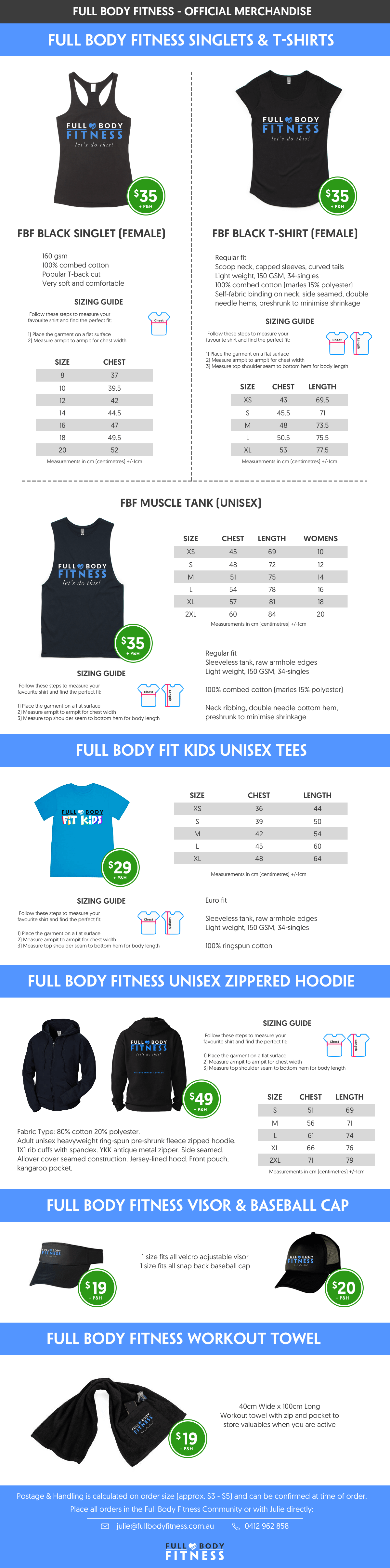 Official Full Body Fitness Merchandise